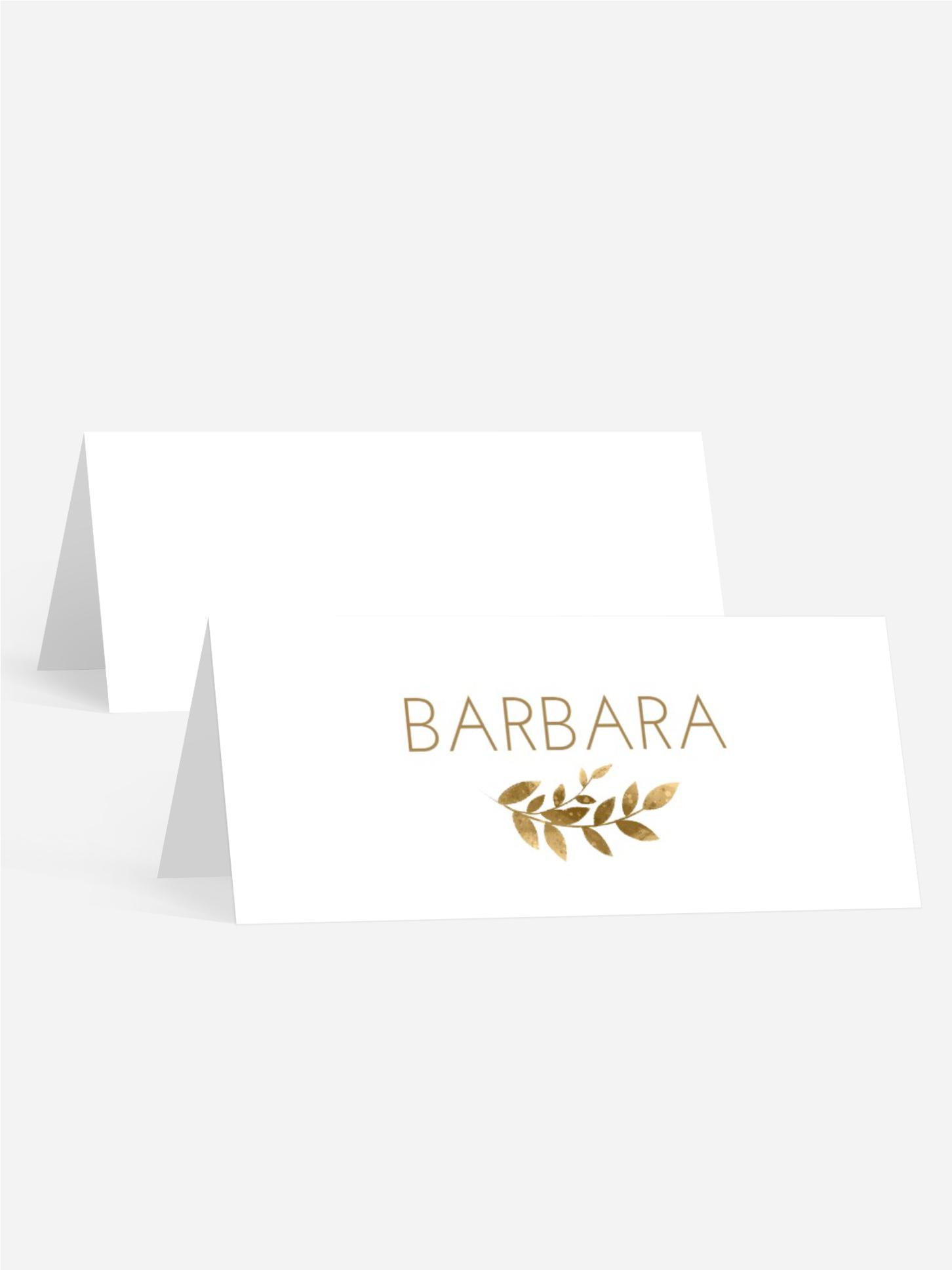 Tischkarte Konfirmation Goldene Konfirmation