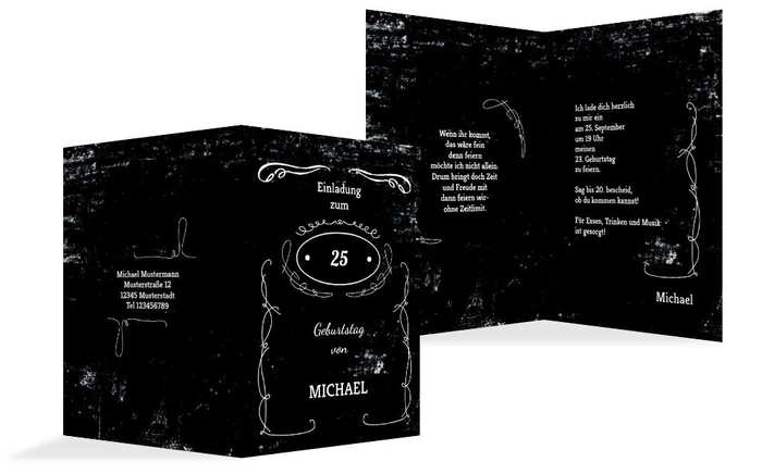 Geburtstagseinladung Jackcard Geburtstagseinladung Jackcard