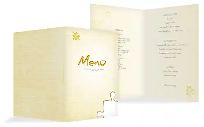 Menükarte Puzzle