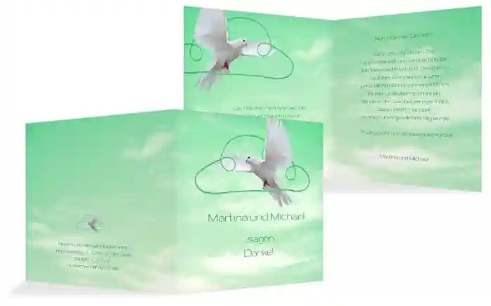 Dankeskarte Hochzeit Auf Wolke sieben Dankeskarte Hochzeit Auf Wolke sieben