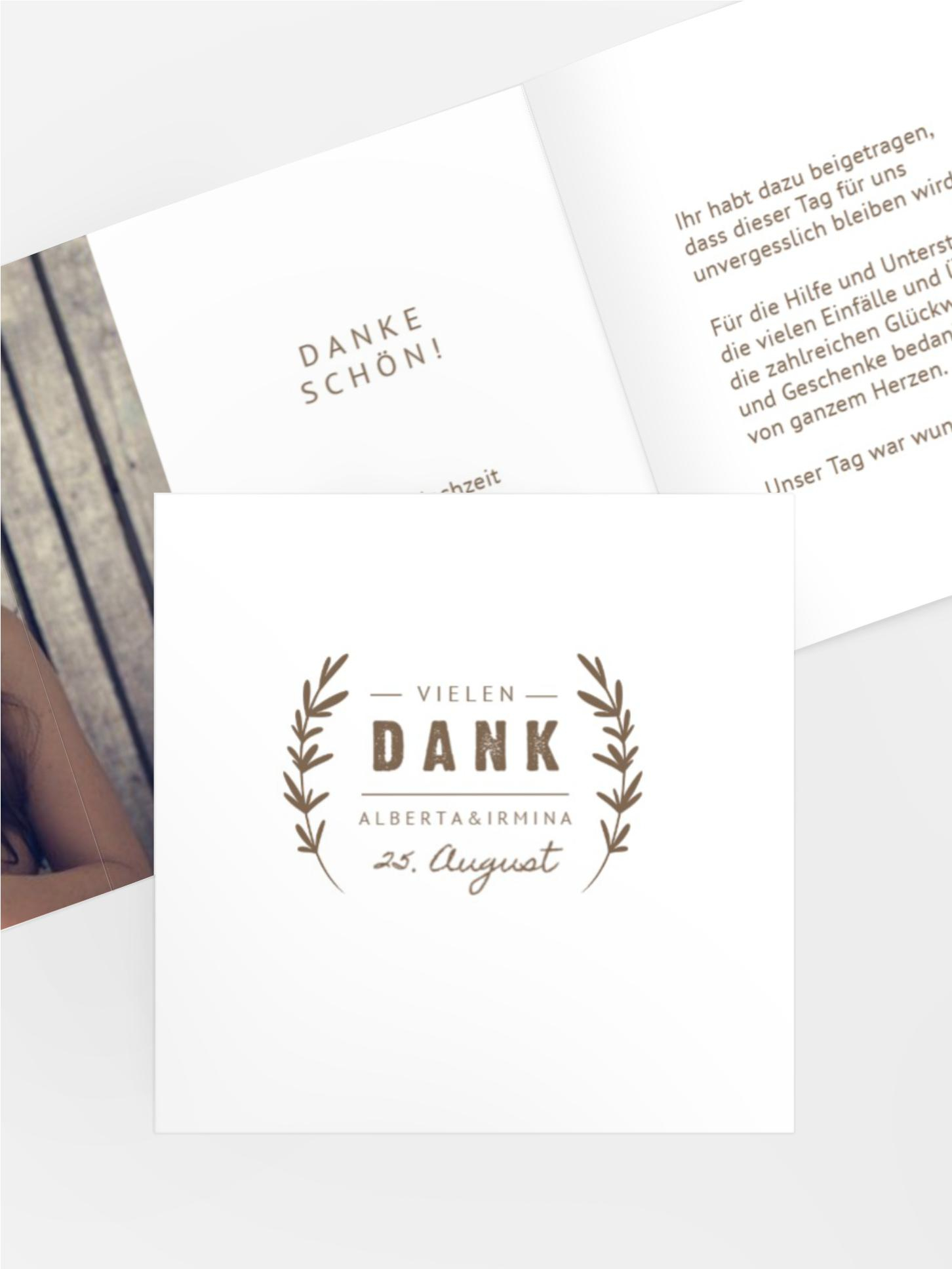 Dankeskarte XX wir zusammen