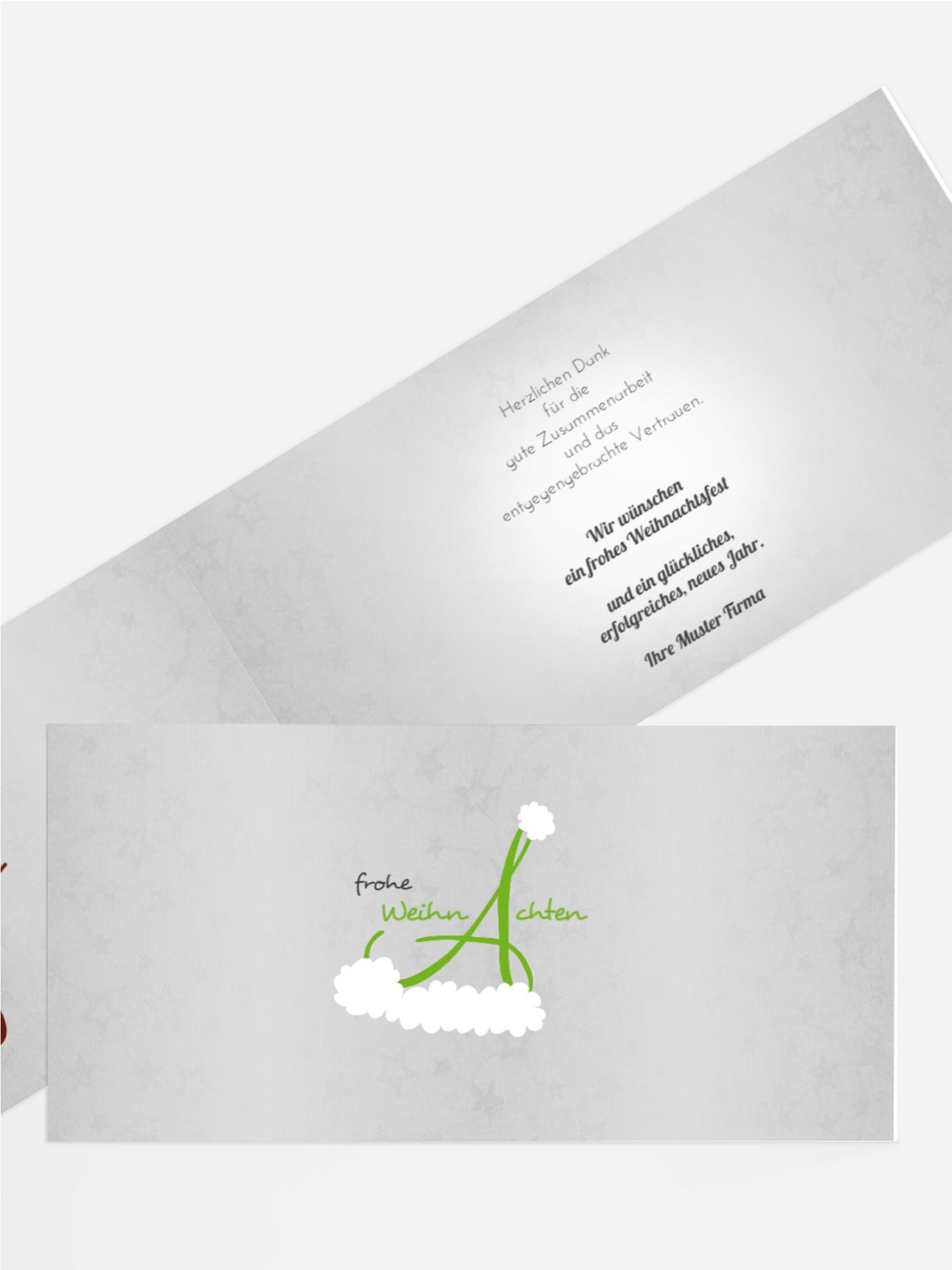 Weihnachts Grußkarte geschäftlich A_Mütze