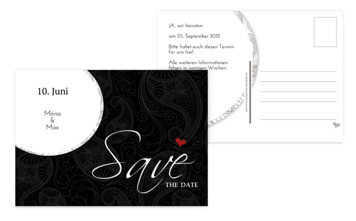 Save the Date Traumhochzeit Save the Date Traumhochzeit