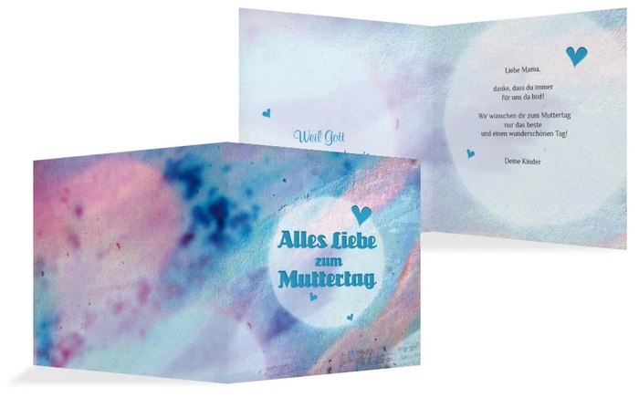 Karte zum Muttertag Bokeh