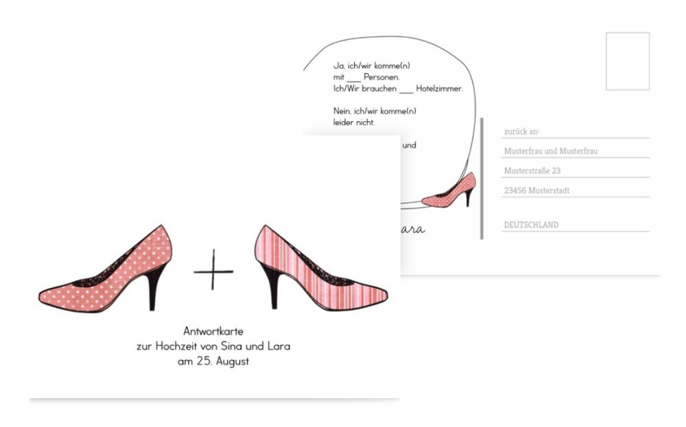 Antwortkarte High Heels Antwortkarte High Heels