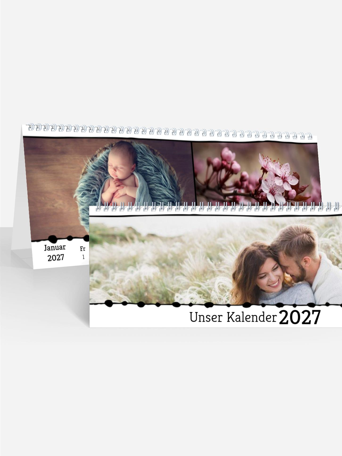 Monats-Tischkalender Bordüre Monats-Tischkalender Bordüre