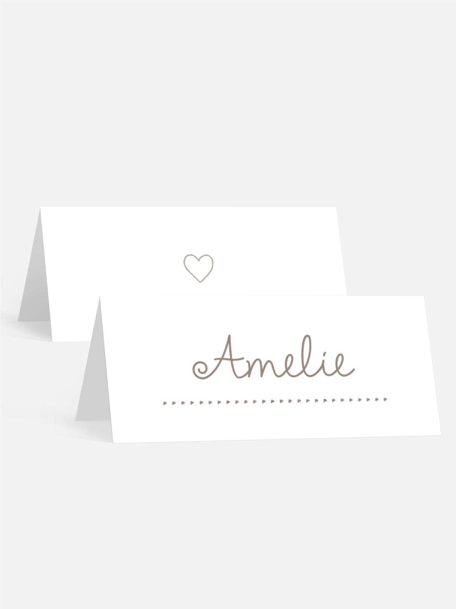 Tischkarte Taufe Baby-Parameter