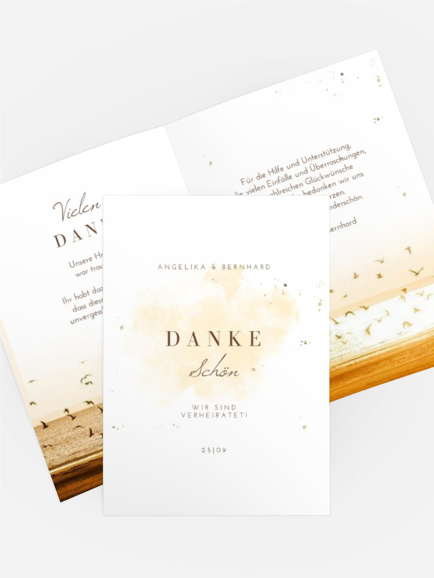 Dankeskarte Geblendet