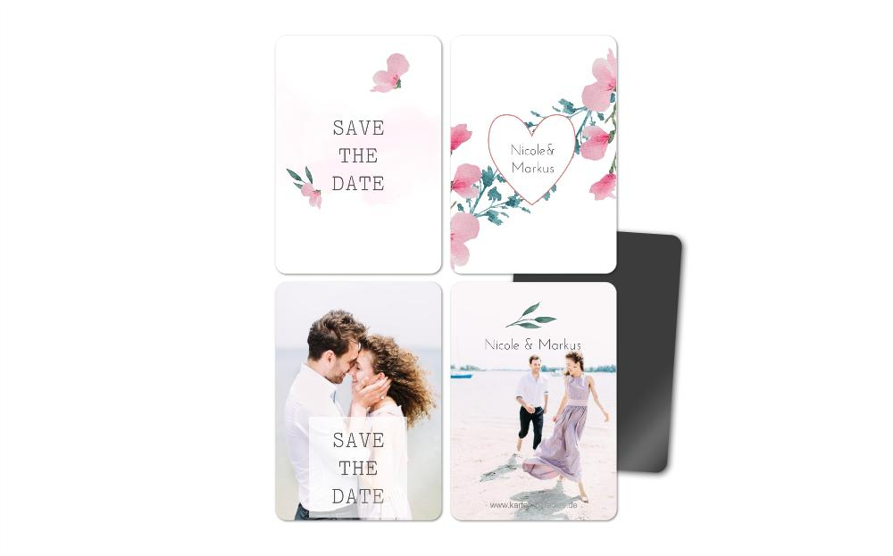 Fotomagnete zur Hochzeit Sträußchen