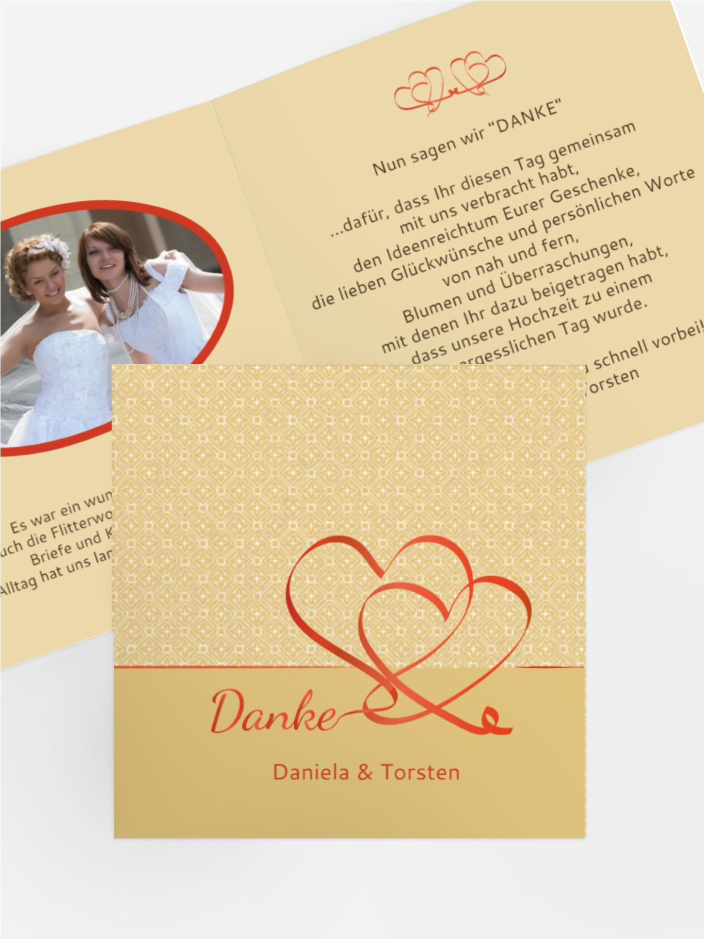 Dankeskarte Turteltäubchen