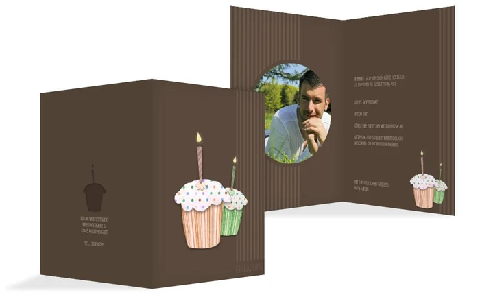 Geburtstagseinladung Muffintime Foto
