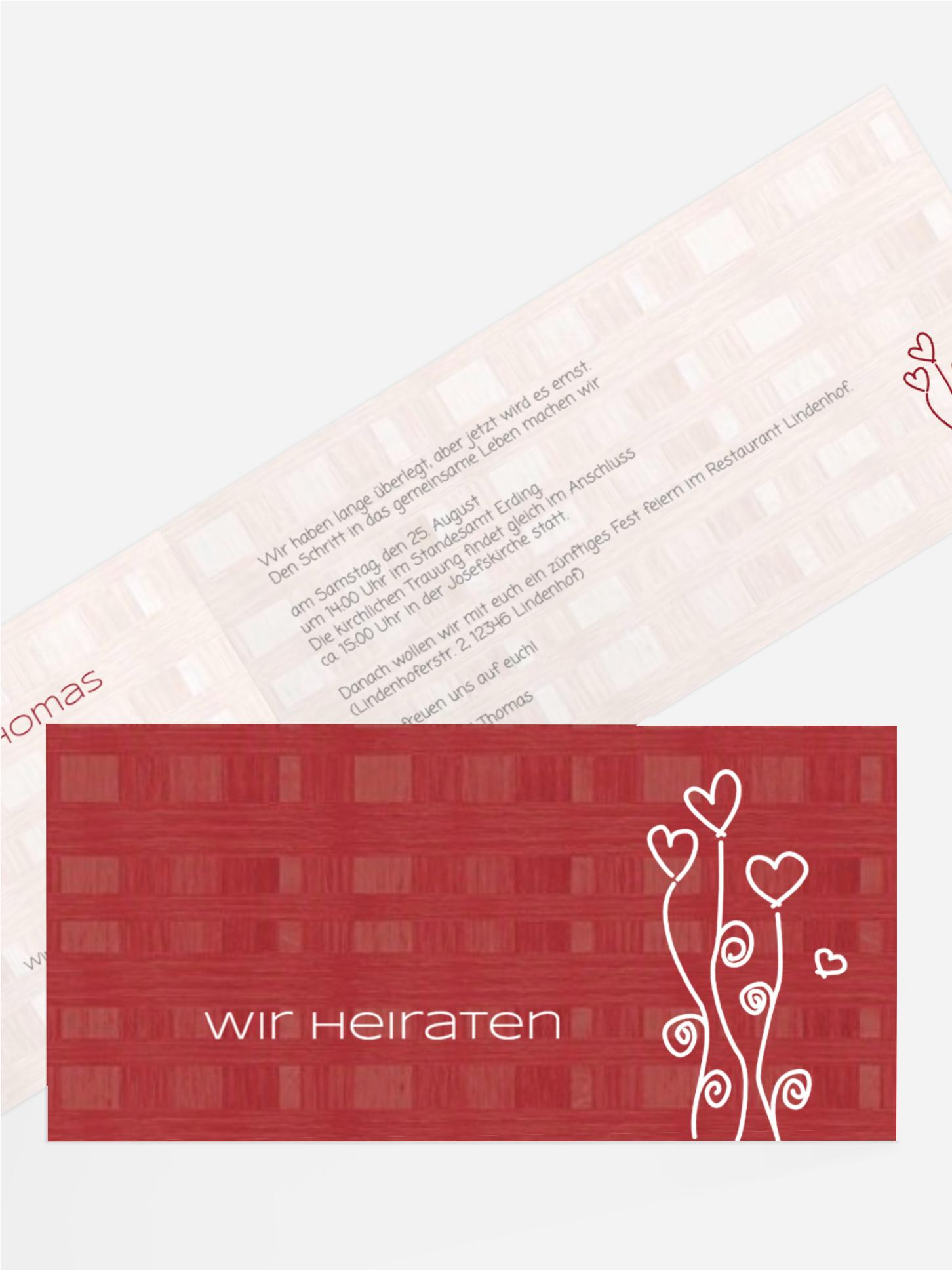 Hochzeitseinladung Liebestraum 2