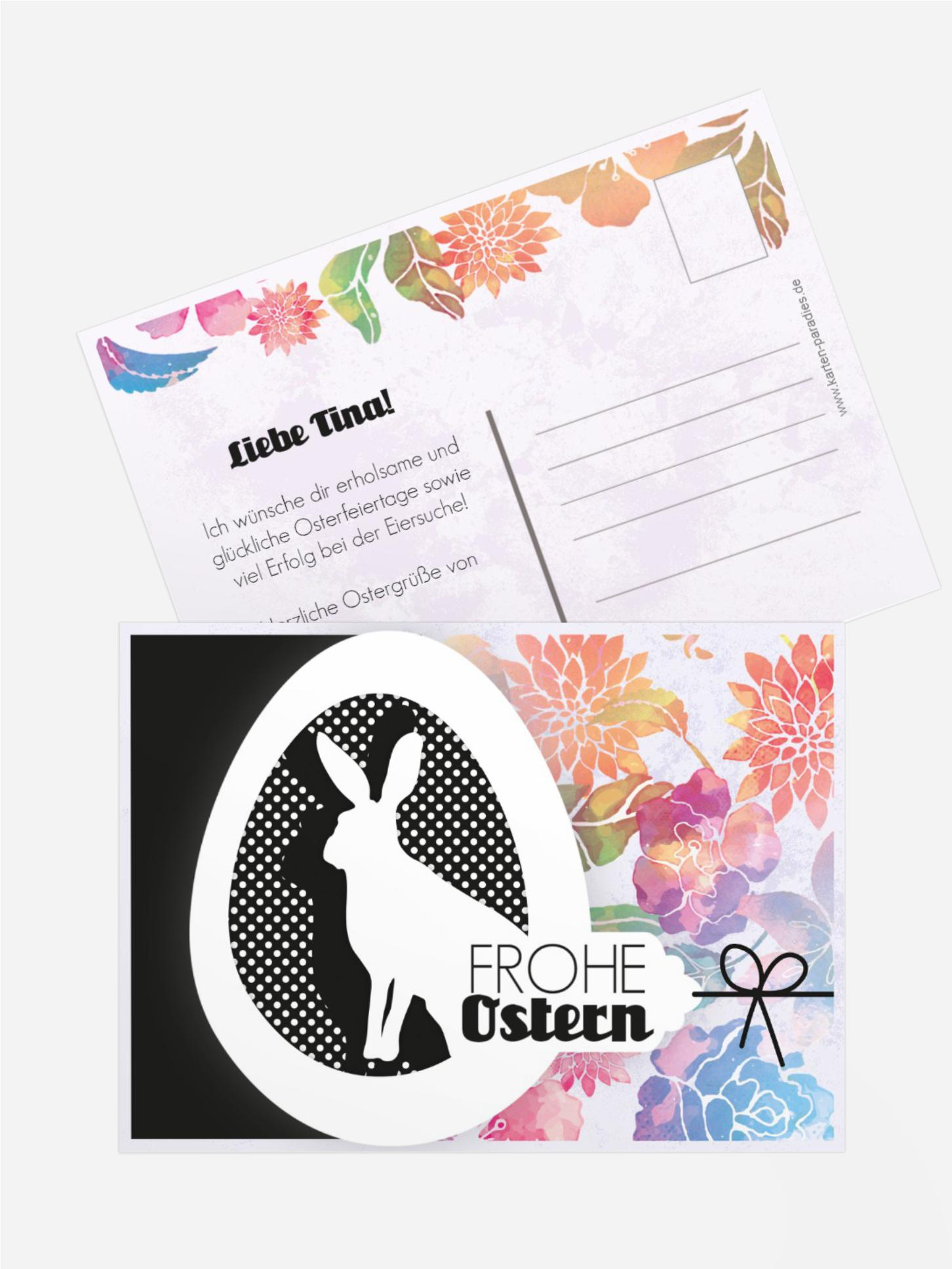 Osterkarte Hase