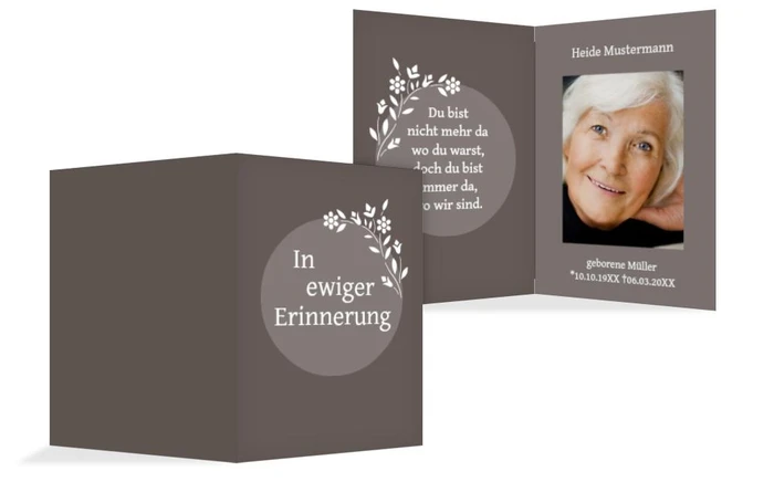 Sterbebildkarte Kreis