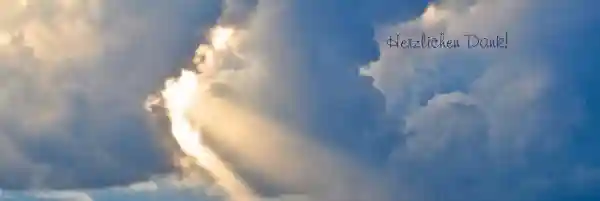 Dankeskarte Himmel quer Dankeskarte Himmel quer