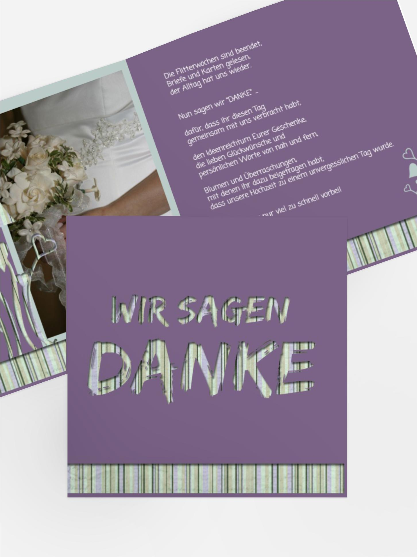 Danksagungskarte Wir heiraten