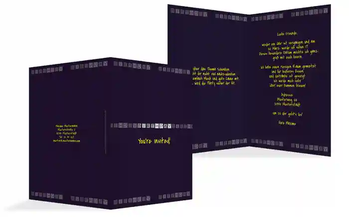 Geburtstagseinladung Birthday Boxes