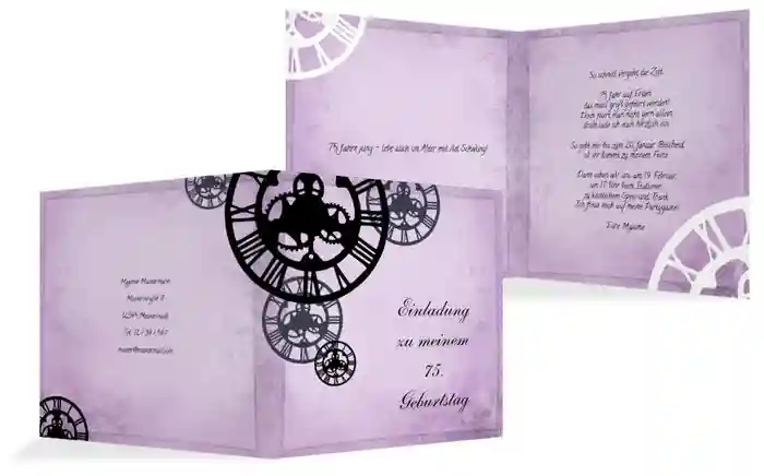 Einladung zum Geburtstag Schöne Zeit 75 Einladung zum Geburtstag Schöne Zeit 75