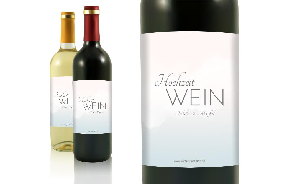 Flaschenetikett Hochzeit Gerade Liebeslinie