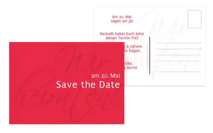 Save the Date Liebesbrief Save the Date Liebesbrief