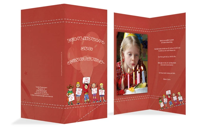 Geburtstagseinladung Party Kids Foto Geburtstagseinladung Party Kids Foto