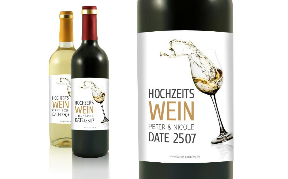 Flaschenetikett Hochzeit Kornfeldliebe