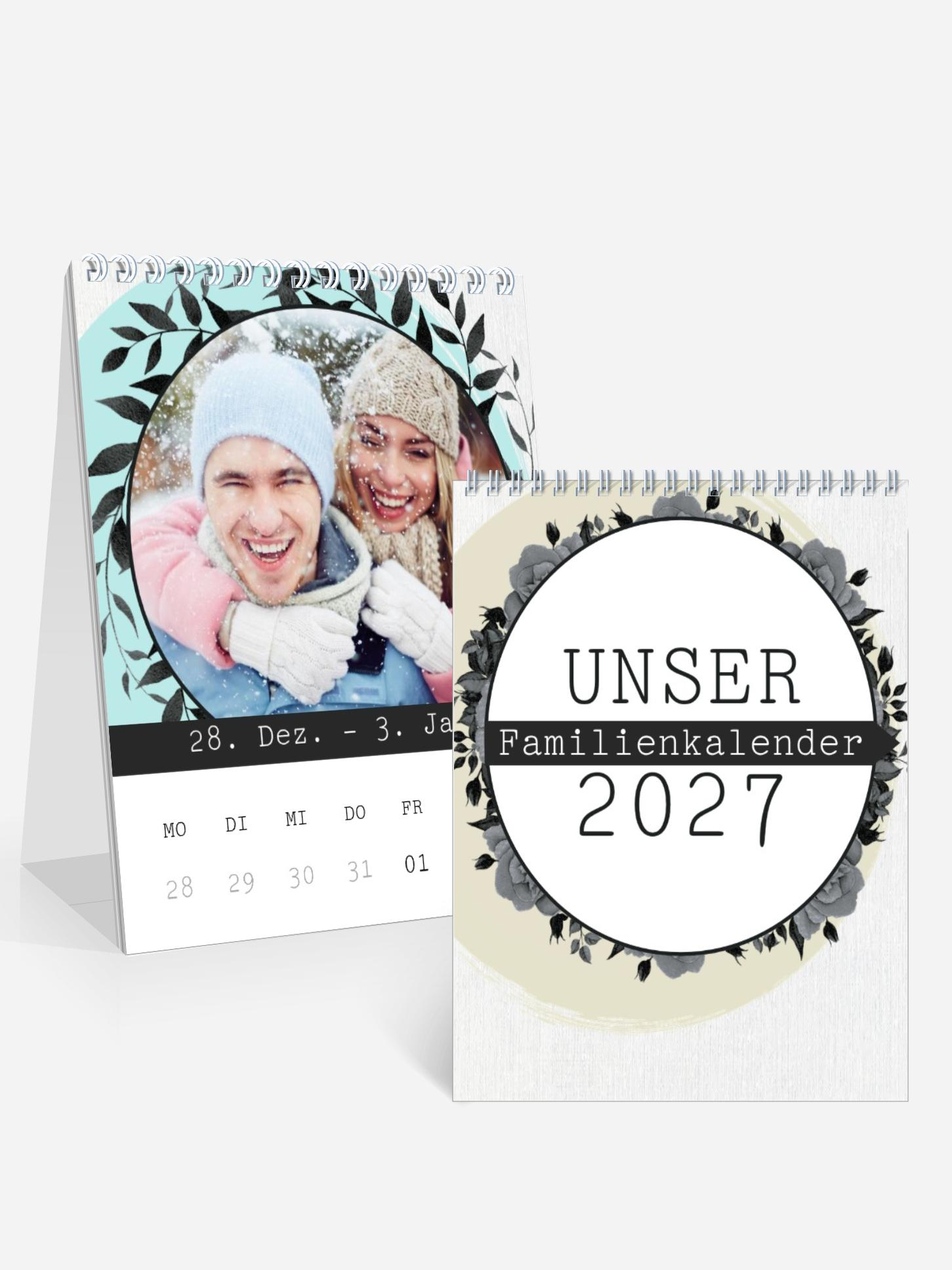 Wochen-Tischkalender Blumenkranz Wochen-Tischkalender Blumenkranz