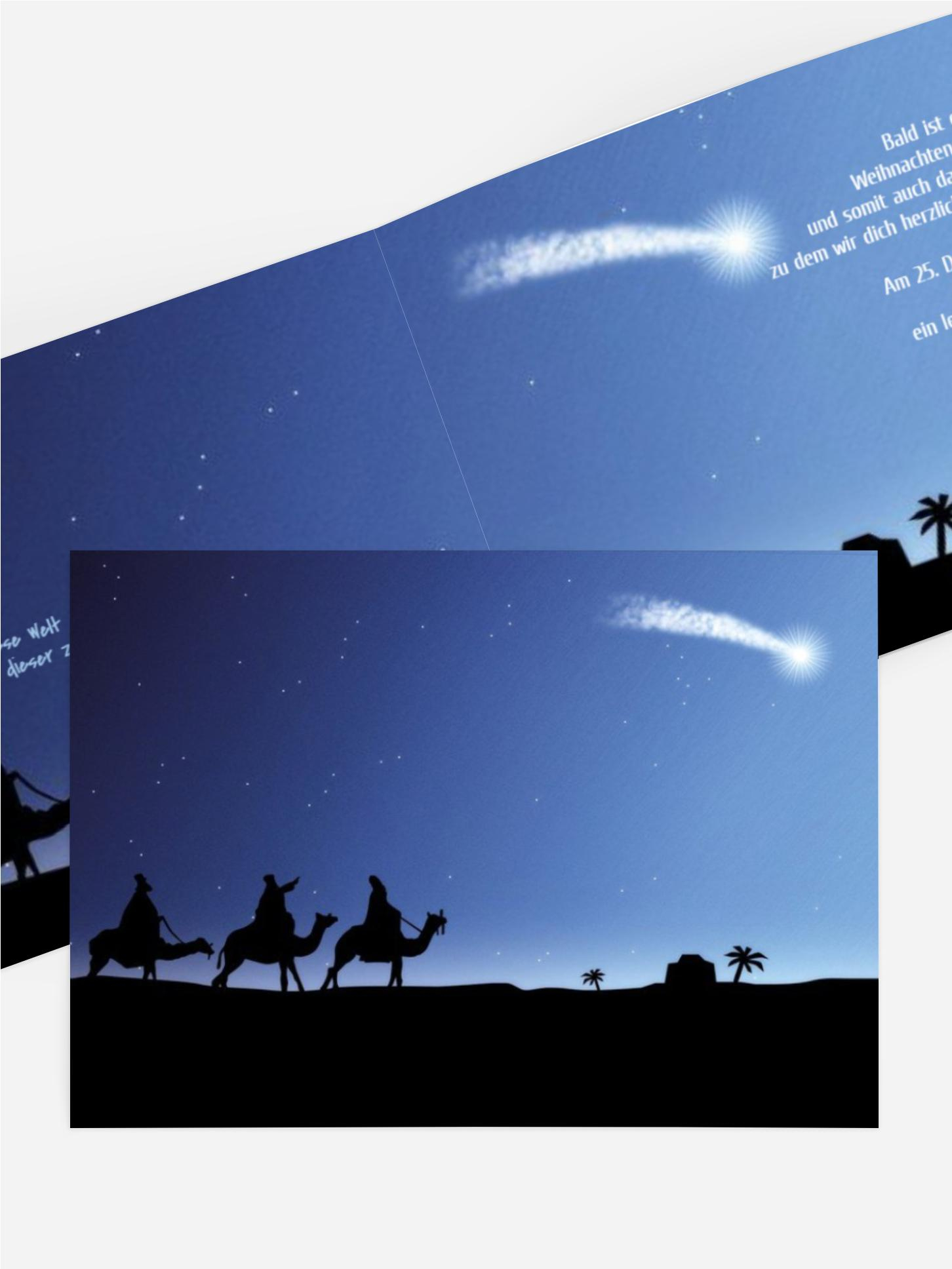 Weihnachten Einladungskarte Privat drei hl. Könige