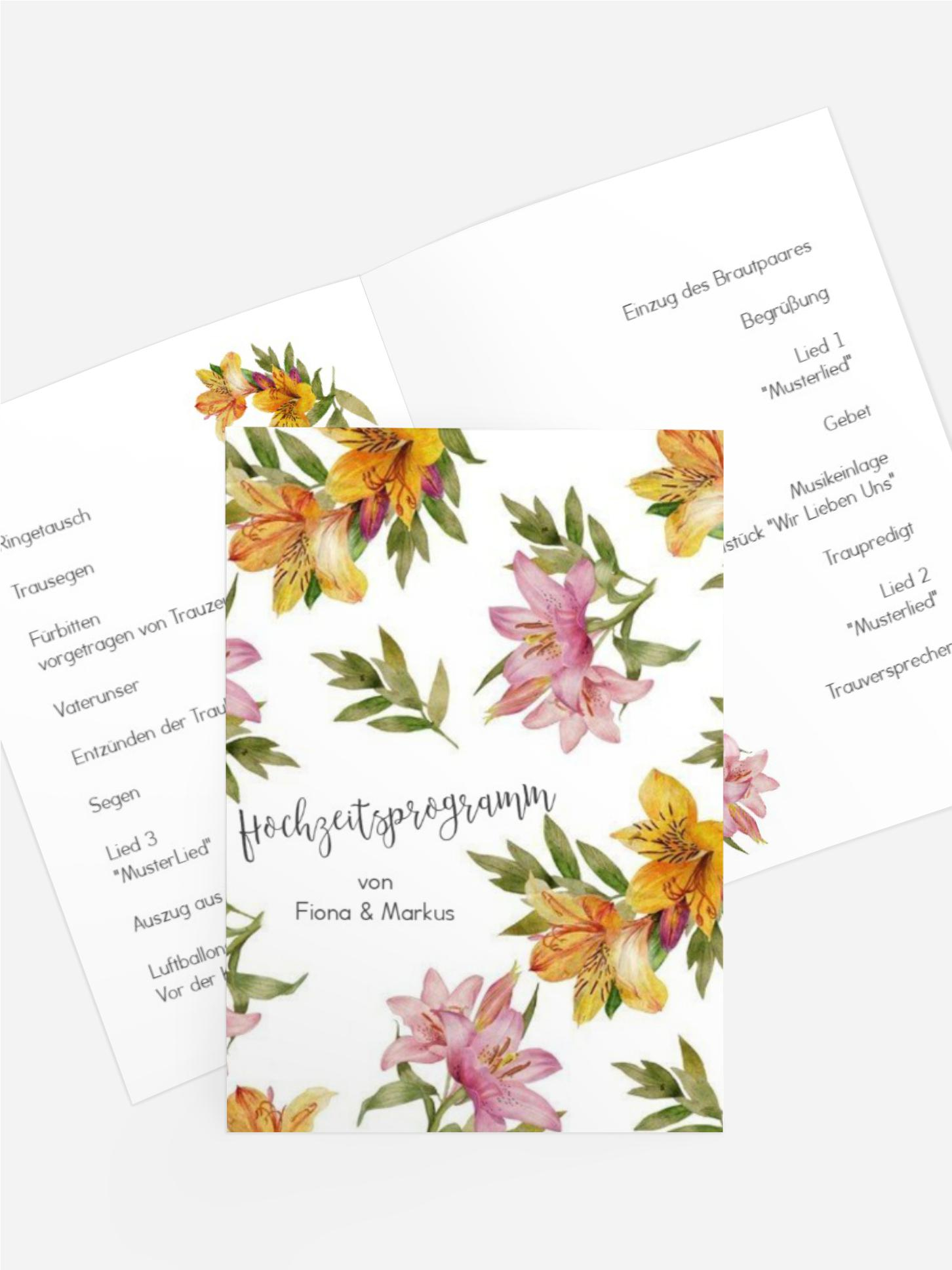 Kirchenheft Blumendeko