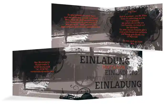 Geburtstagseinladung Harmonische Unruhe