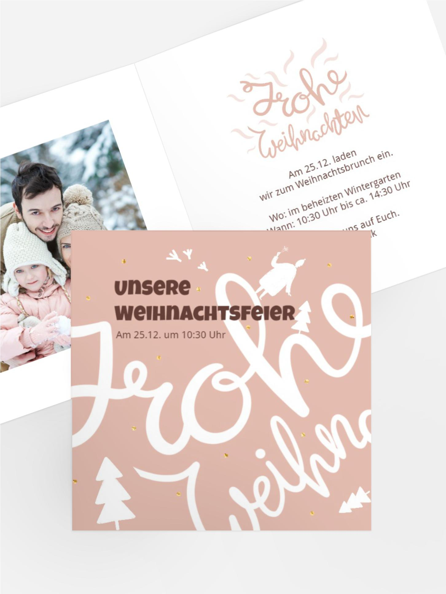 Weihnachtseinladung Verwirrte Weihnachten