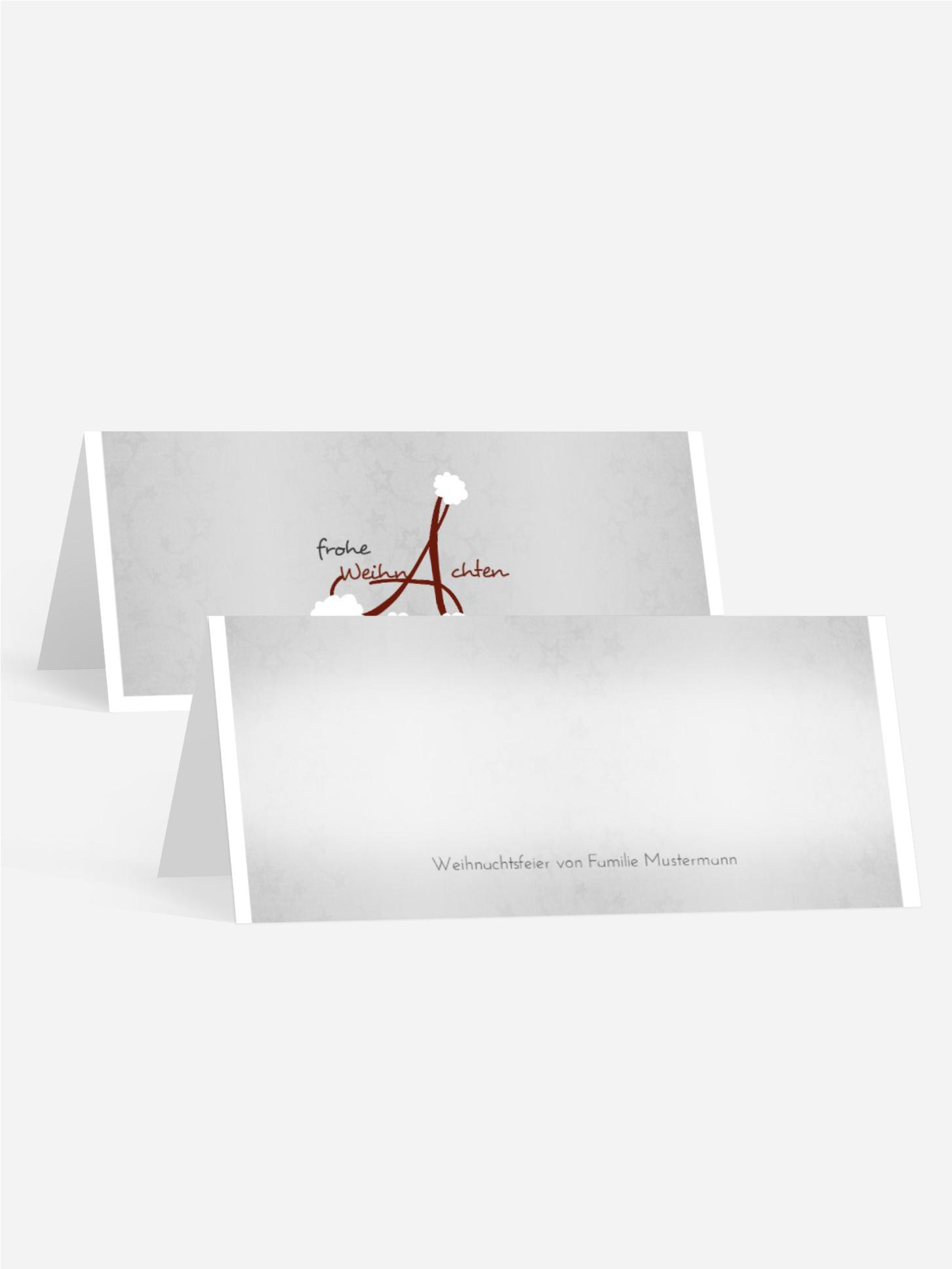 Weihnachts Tischkarte A_Mütze