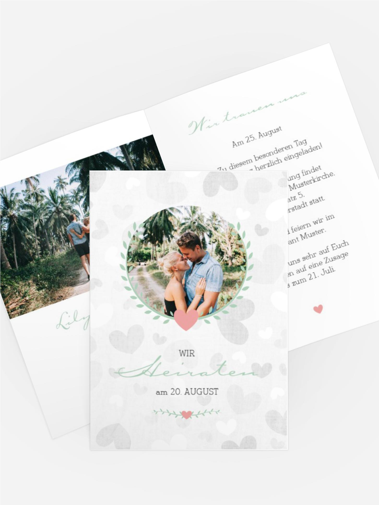 Hochzeitseinladung Zarte Ranke