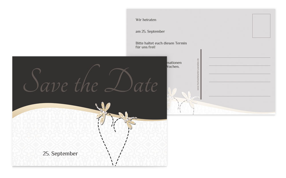 Save the Date Karte Unzertrennlich