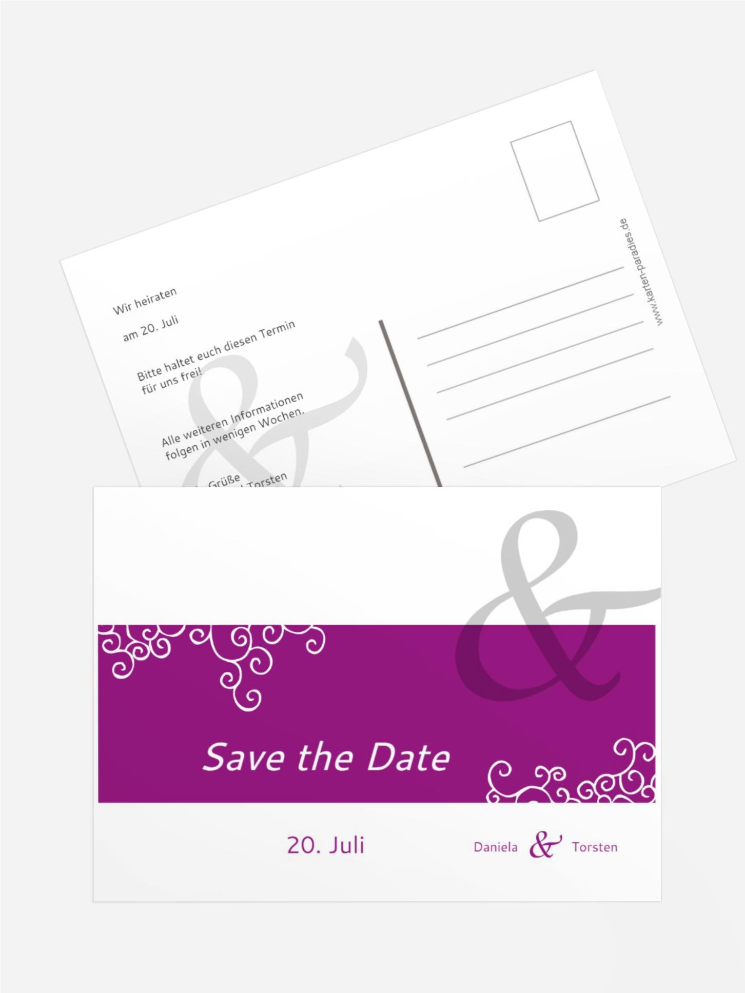 Save the Date Band der Liebe