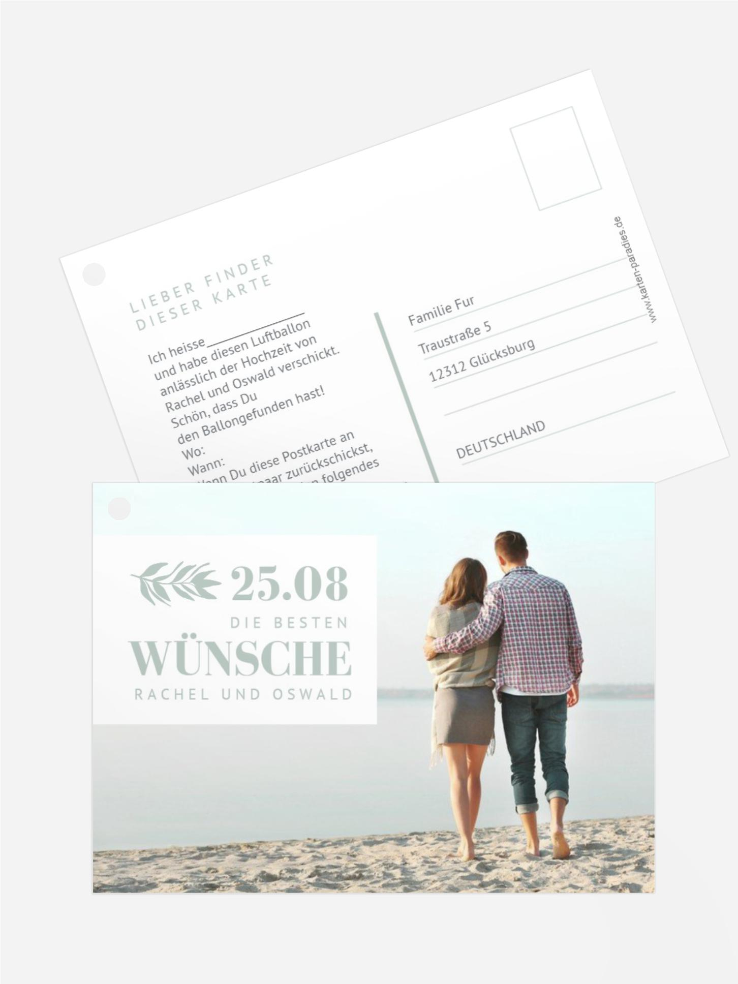 Ballonflugkarte Gewächs