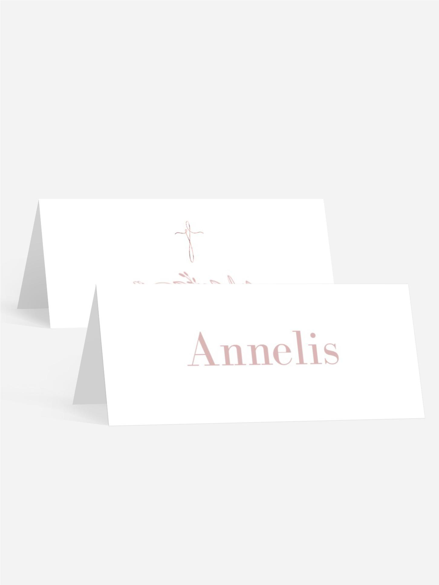 Tischkarte Taufe heiliger Plexus