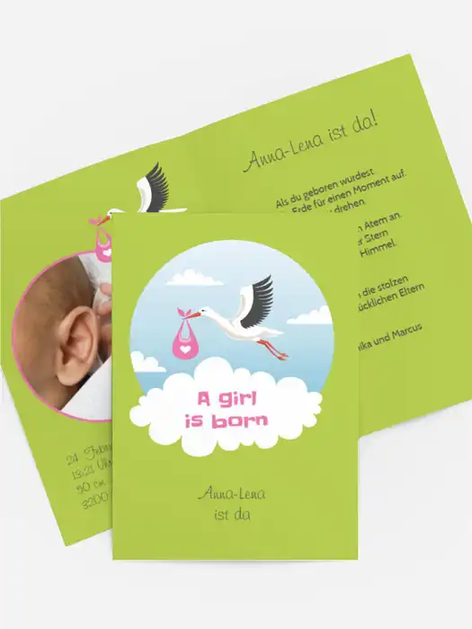 Storch Mädchen Storch Mädchen