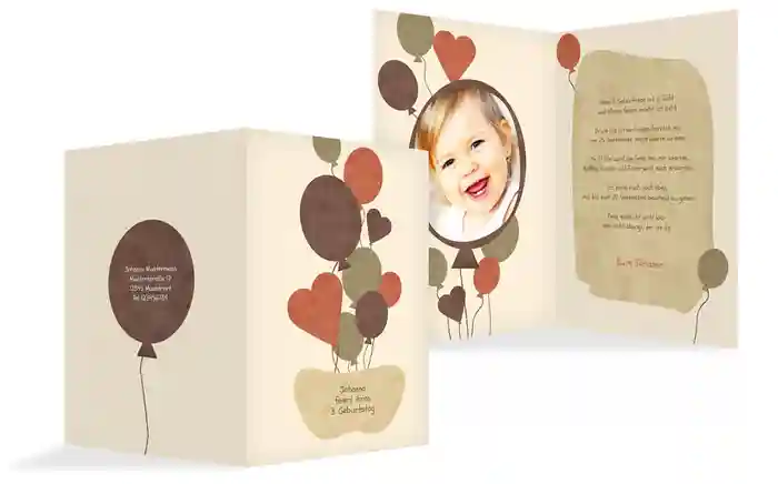 Geburtstagseinladung Airballoons Foto