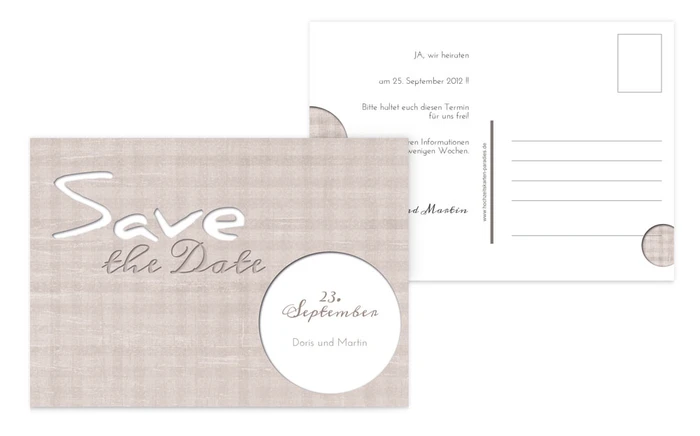 Save the Date wedding harmony