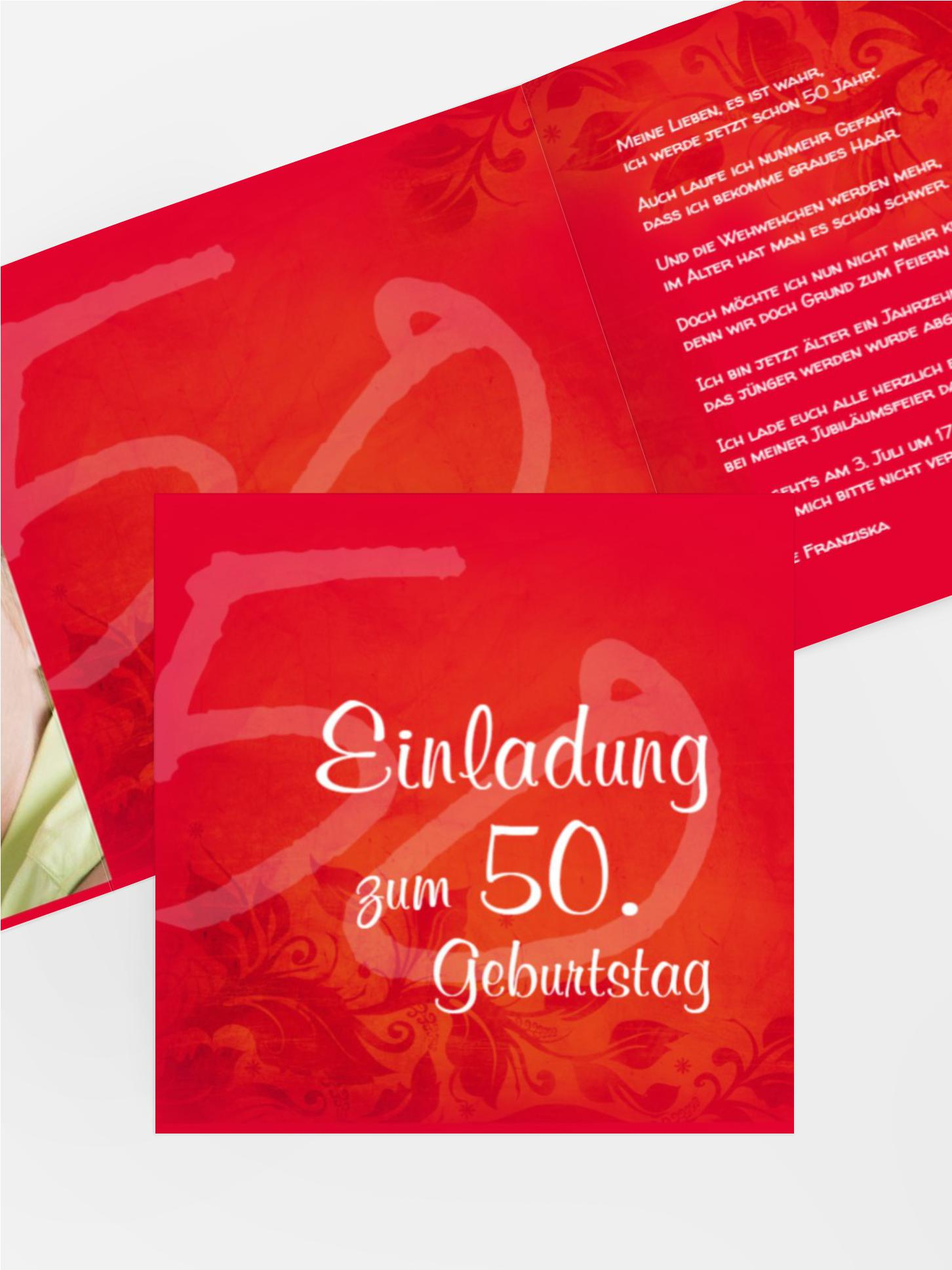 Geburtstagseinladung floral verspielt 50 Foto Geburtstagseinladung floral verspielt 50 Foto