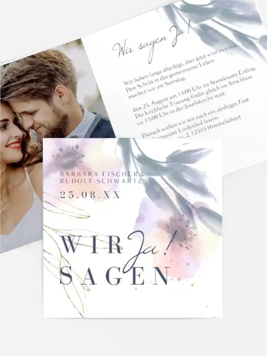 Edle Aquarell Blumen