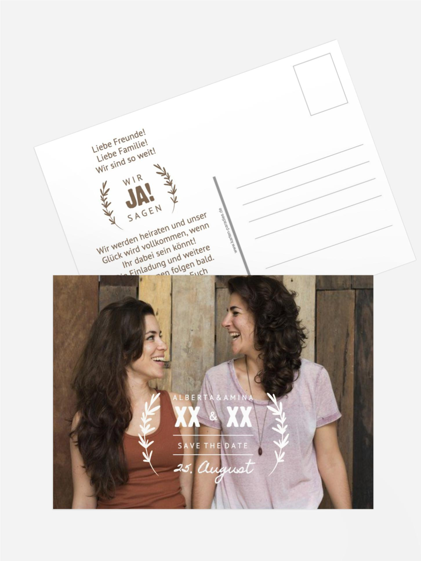 Karte XX wir zusammen