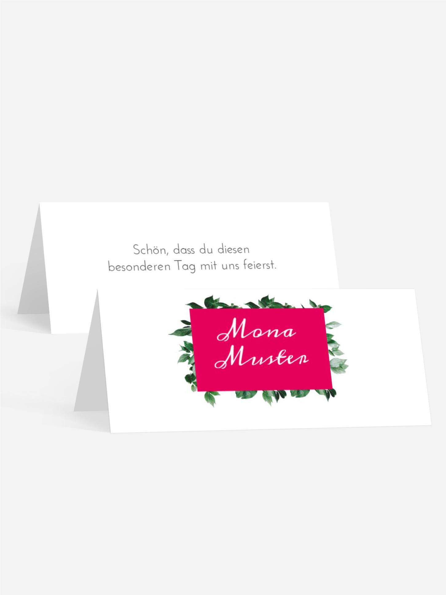 Tischkarte Kommunion Täubchen