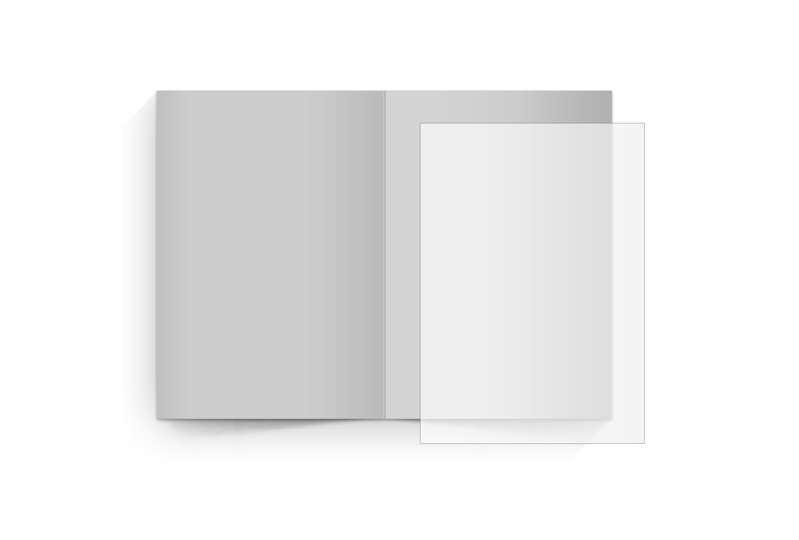 transparentes Einlegeblatt 74x105 mm