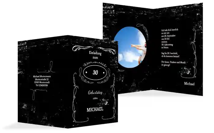 Geburtstagseinladung 30 Jackcard Foto