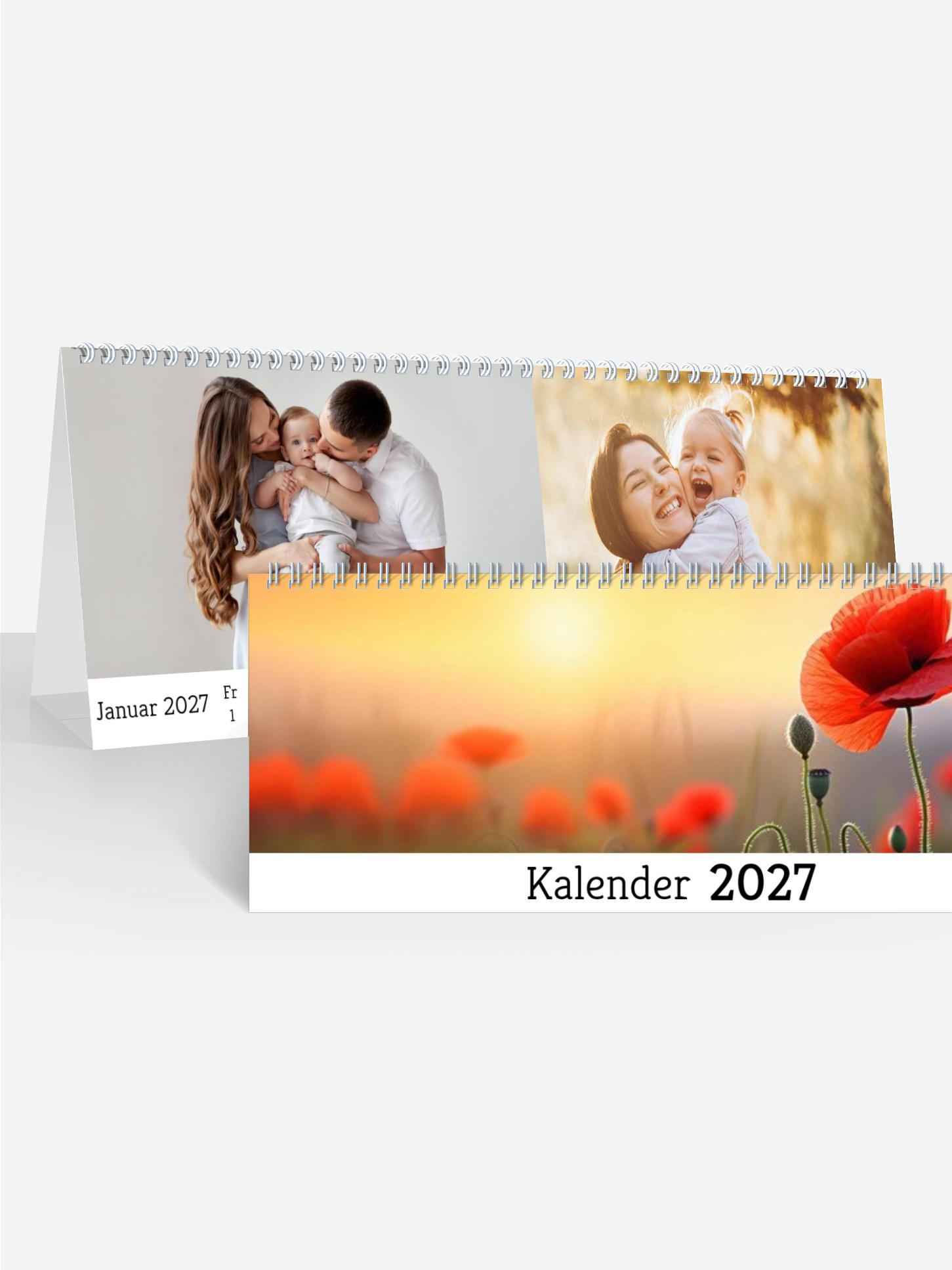 Monats-Tischkalender Blanko quer Monats-Tischkalender Blanko quer