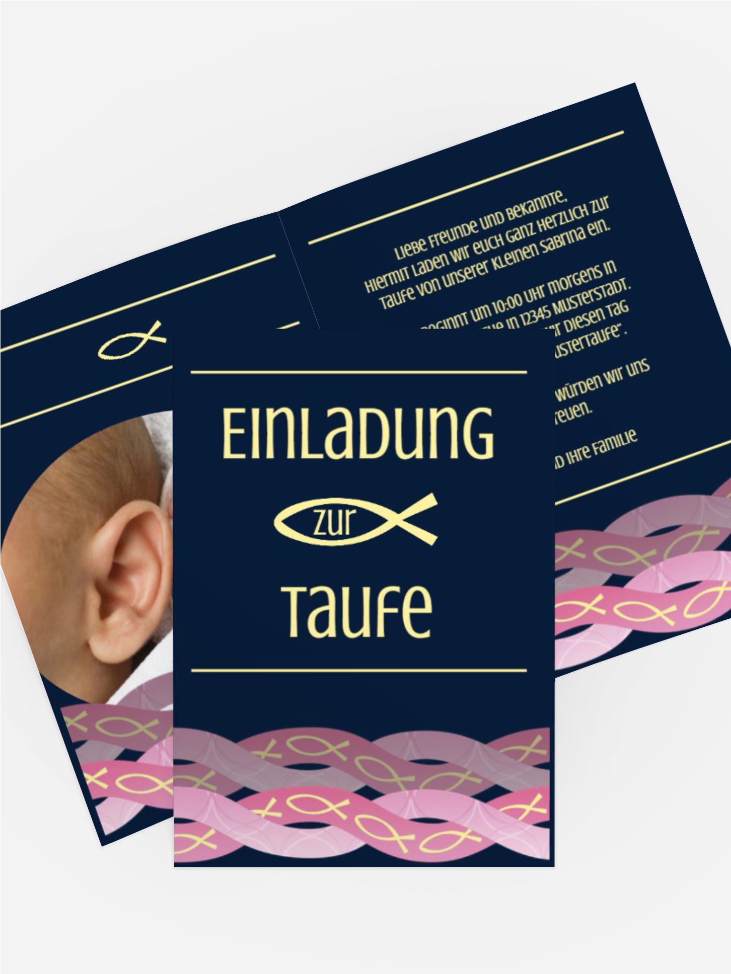 Taufkarte Ichthys