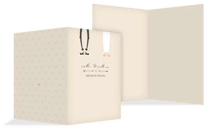 Kirchenheft Umschlag zur Hochzeit Pärchen