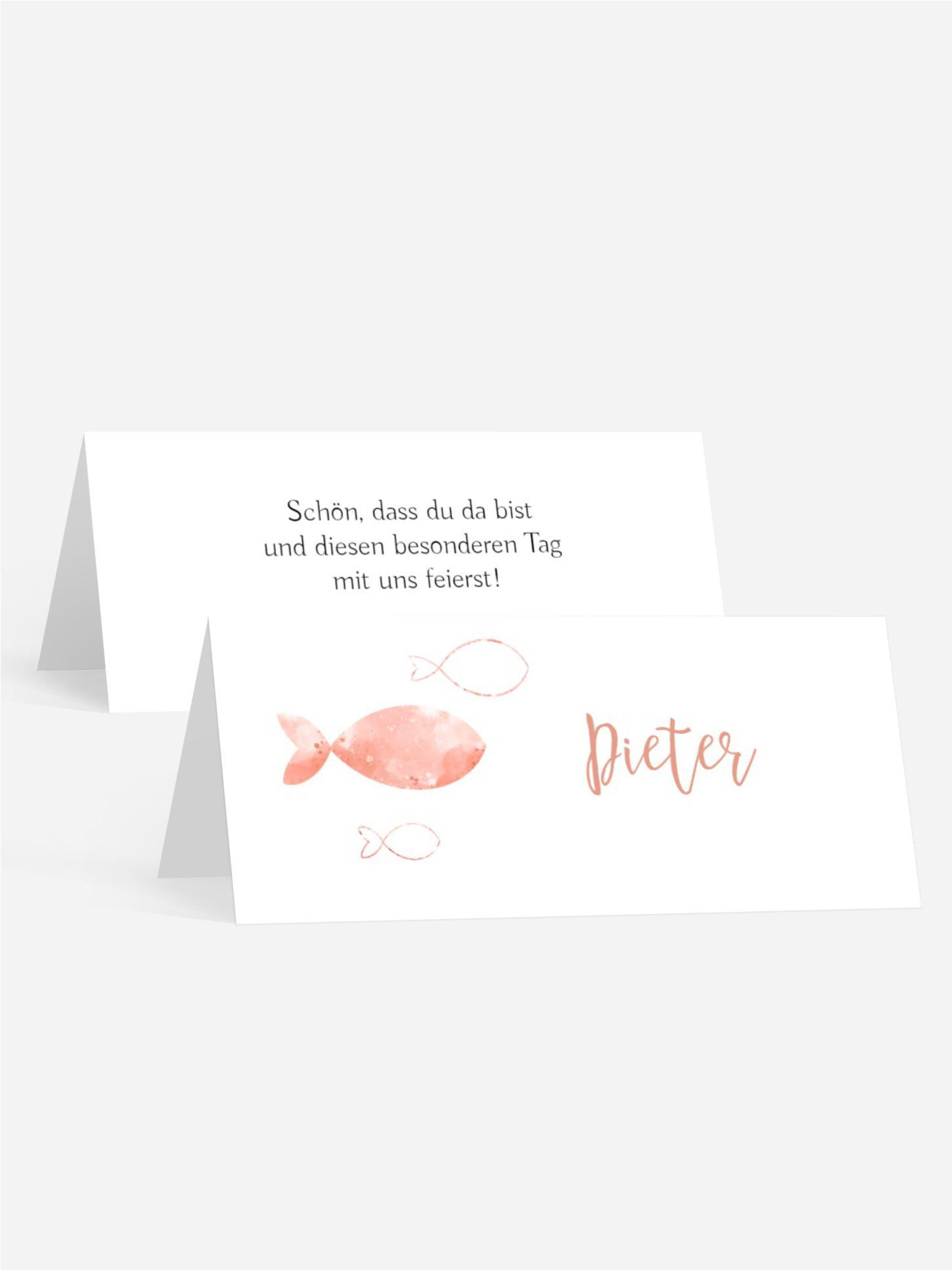 Tischkarte Konfirmation Hope